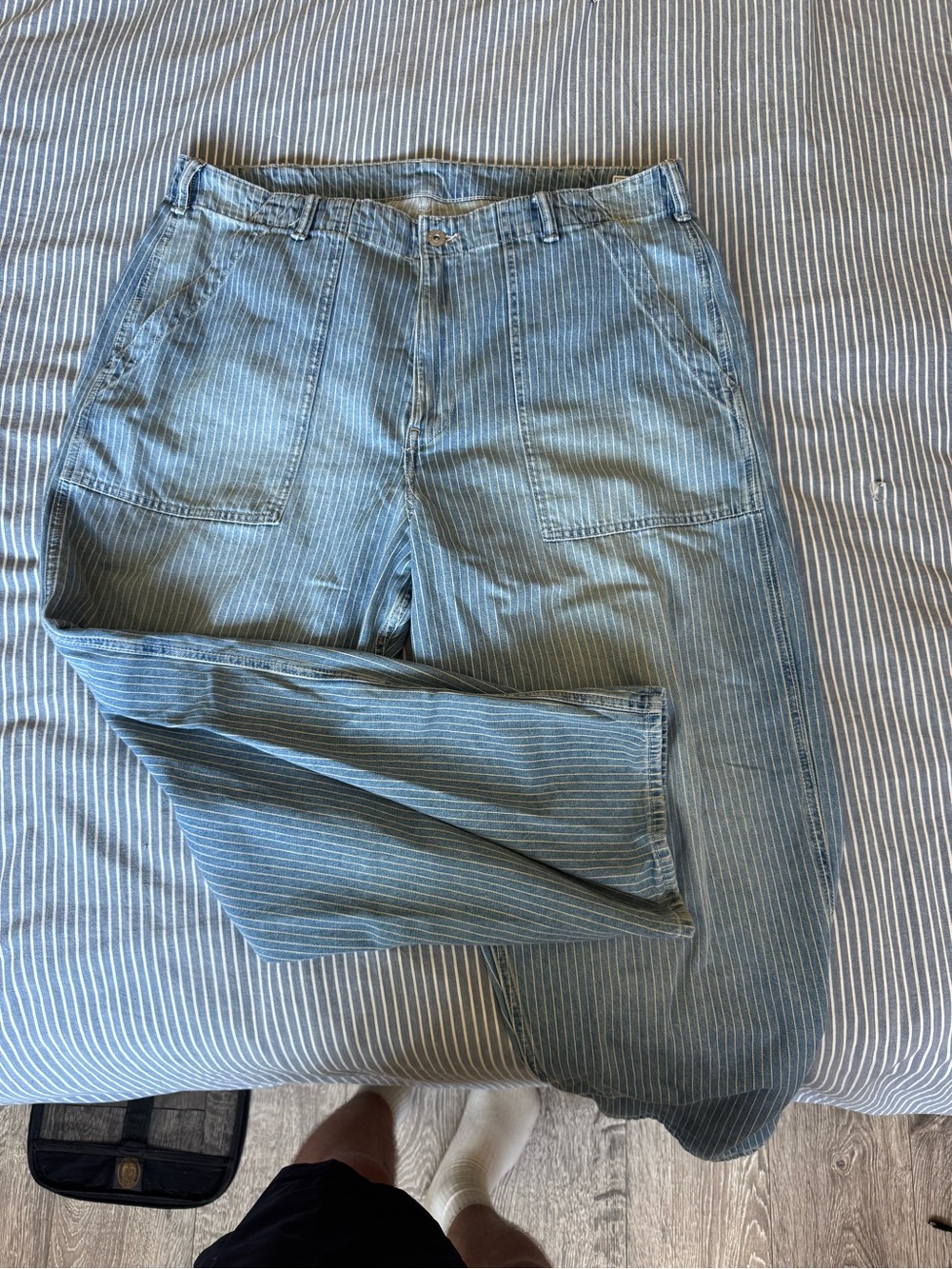 Men's Gap Striped Baggy Jeans Pants